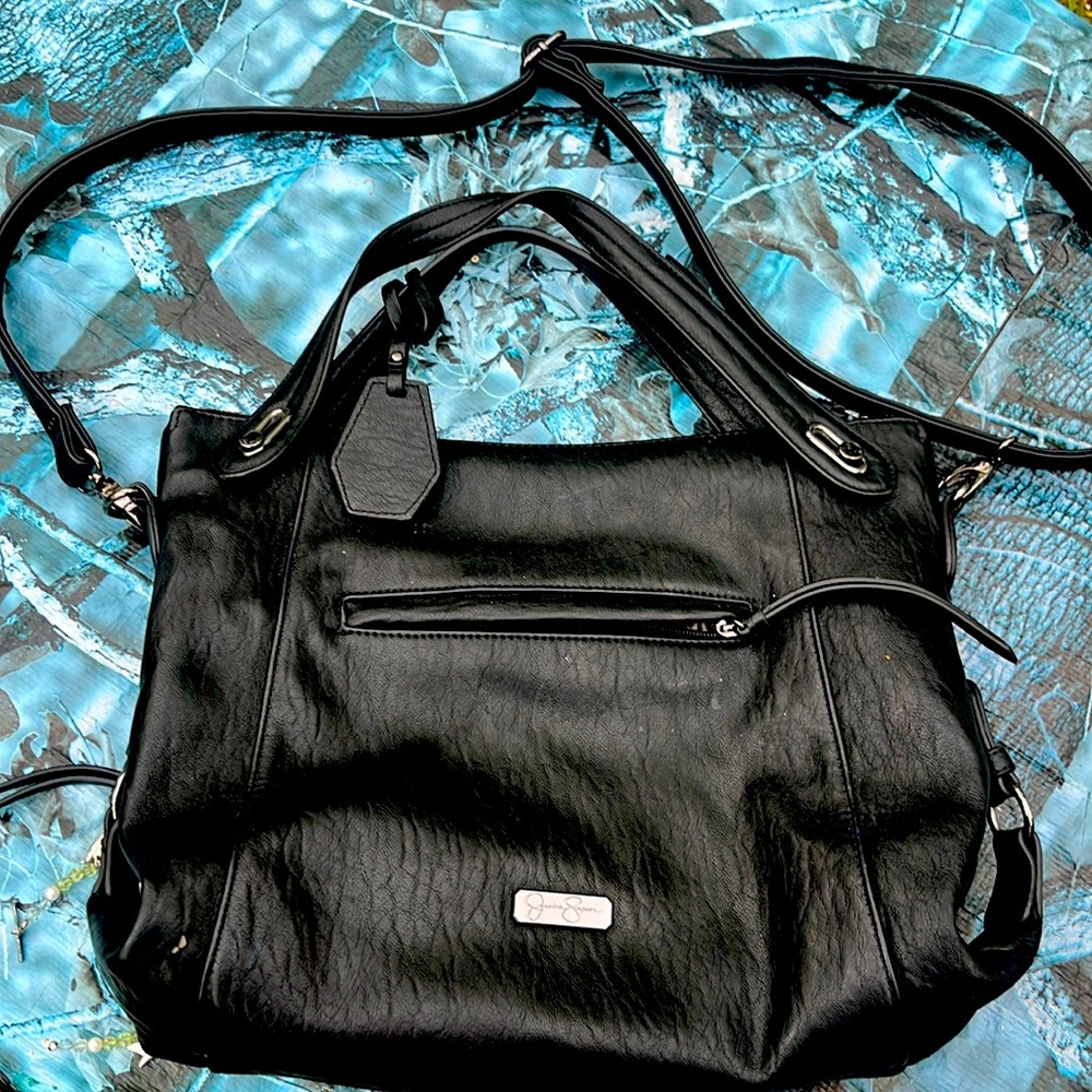 One black Jessica Simpson pocketbook and one brown bag
